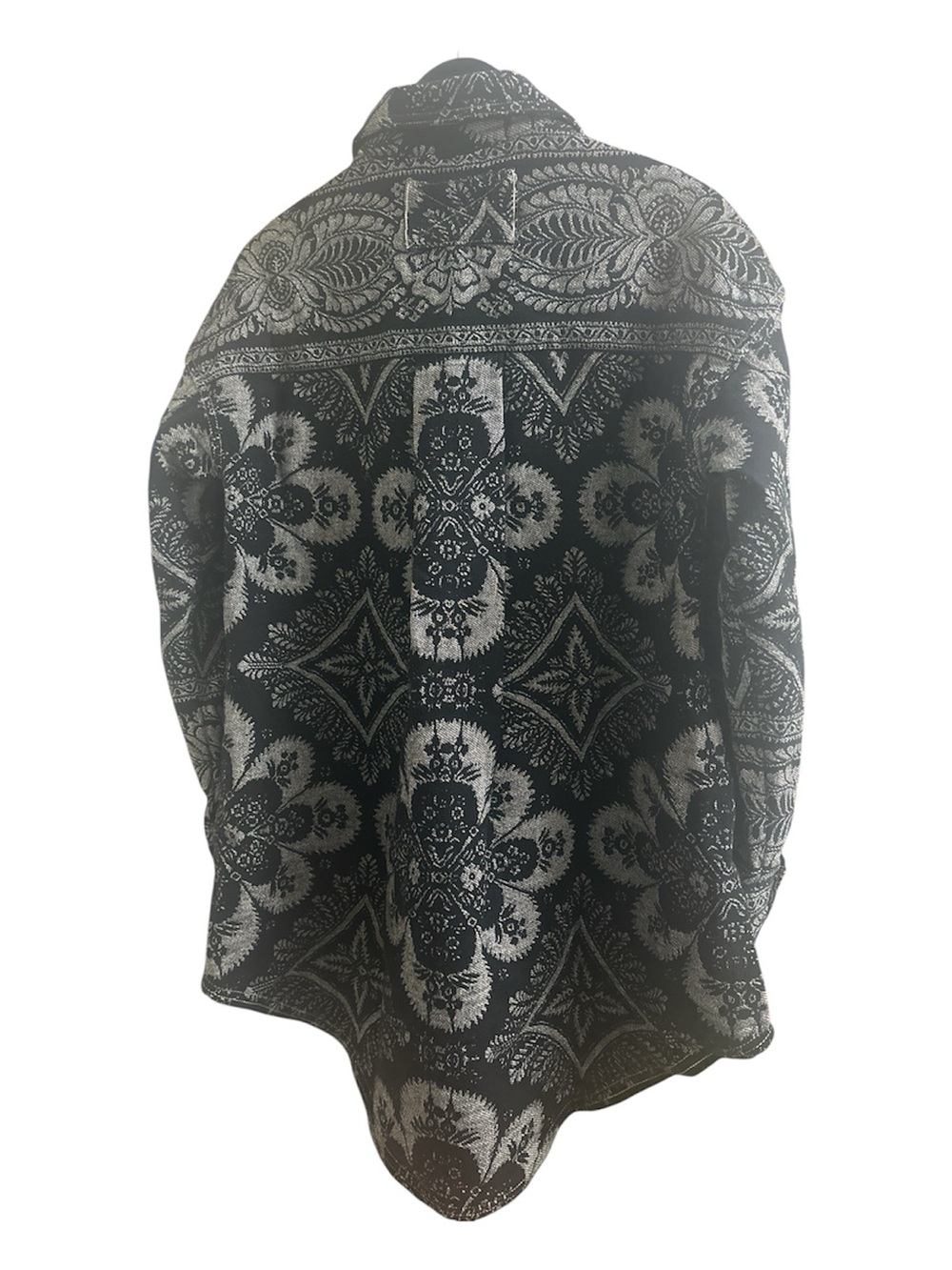 Free People We The Free London Fog Jacquard Shirt NWT Size XS - Picture 6 of 7